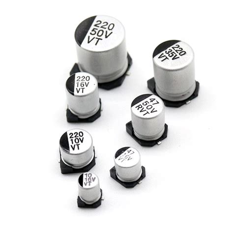 Smd Aluminum Electrolytic Capacitor 220uf 10v 6 5mm Smd Alum Cap 220uf 10v 6 5mm