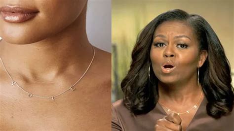 Chain Reaction Michelle Obamas Vote Necklace Goes Viral