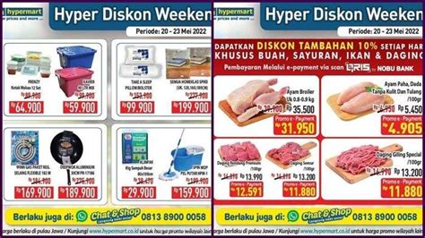 Katalog Promo JSM Hypermart Hari Ini Jumat 20 Mei 2022 Beli 2 Gratis 1