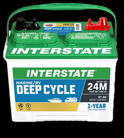 Interstate Marinerv Deep Cycle Battery — Group Size 27m 60 Off