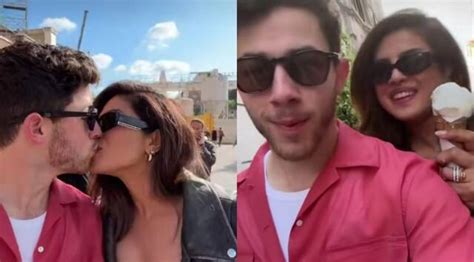 Priyanka Chopra Nick Jonas Share A Kiss In Front Of The Colosseum Fans