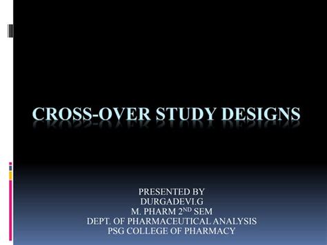 crossover study design pptx