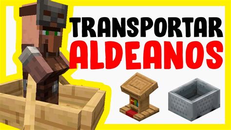 Cómo TRANSPORTAR ALDEANOS en Minecraft 3 TRUCOS YouTube