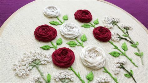 Rose In A Hand Embroidery | Custom Embroidery