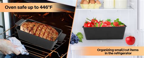 Amazon Barlket 4 Pack Meatloaf Pan With Drain Tray Non Stick Meat