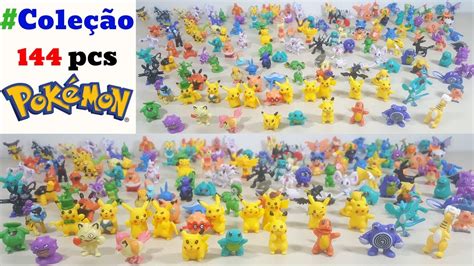 Coleção Pokemon 144 pcs 3cm Review e Muitos Raros YouTube