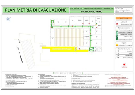 Planimetrie Di Evacuazione ISTITUTO ISTRUZIONE SUPERIORE