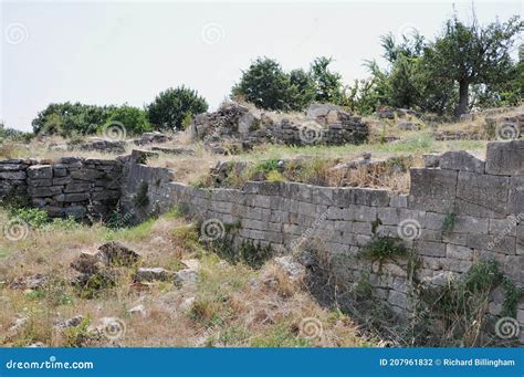 Archaeological Site of Troy, Hisarlik, Canakkale Province, Turkey Stock ...