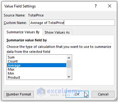 How To Achieve A Calculated Field Sum Divided By Count In A Pivot Table