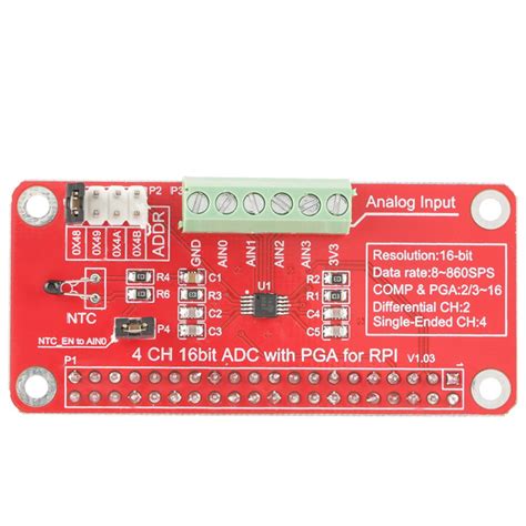 Convertisseur Analogique Num Rique Adc Bits Ads Module De