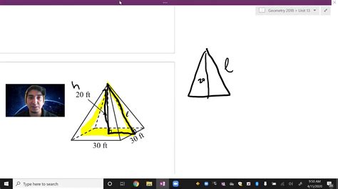 How To Calculate Slant Height Of A Pyramid