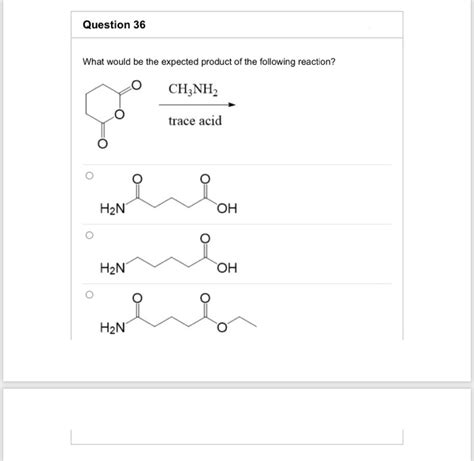 Solved Question 36 What Would Be The Expected Product Of The