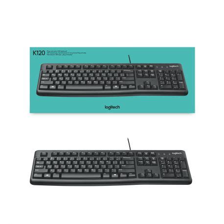 Logitech K Corded Keyboard Clavier Usb Qwertz Suisse Noir