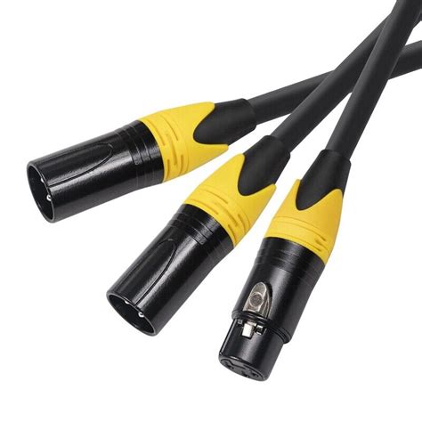 X Xlr Splitterkabel Polige Xlr Buchse Auf Xlr Stecker Audiokabel