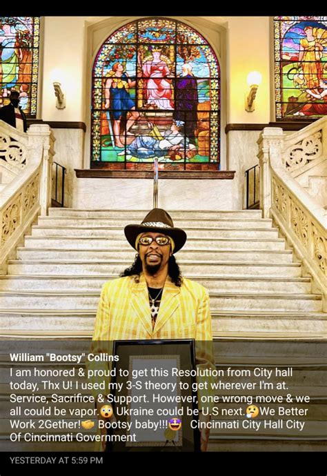 Legend Bootsy Collins Recognized By Cincinnati City Council March