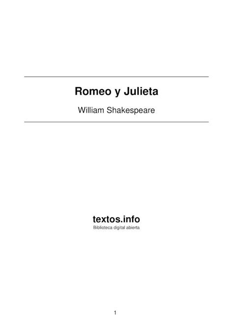 Pdf Romeo Y Julieta Rinconlector Webnode Es Romeo Y Julieta