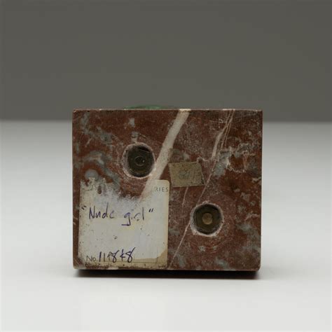 Lot Hermann Hohaus Bronze Nude Figural Study H Cm