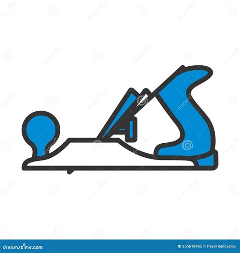 Icon of Jack-plane stock vector. Illustration of equipment - 255618965