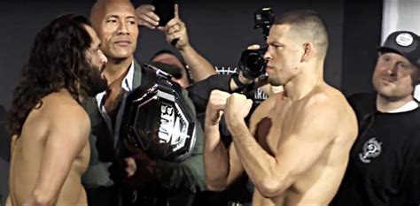 Jorge Masvidal And Nate Diaz Face Off With Dwayne The Rock Johnson