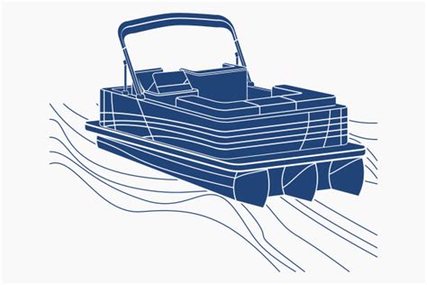 Top Oblique View Monochrome Pontoon Boat Graphic By Faqeeh · Creative Fabrica