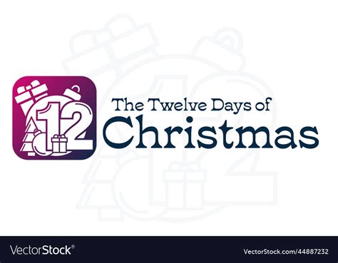 Twelve Days Of Christmas Royalty Free Vector Image