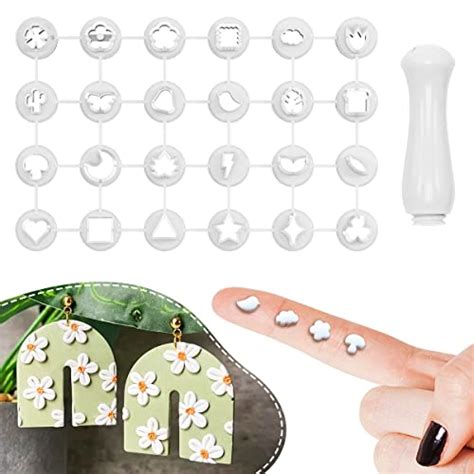 Keoker 24 Mini Clay Cutters With Screw Handle Polymer Clay Cutters For