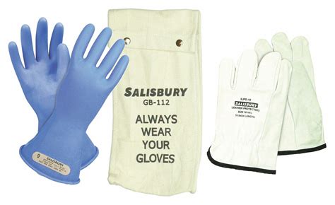 Salisbury Electrical Glove Kit V Ac V Dc In Glove Lg Blue