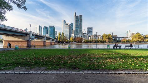 Fondos de Pantalla 1366x768 Alemania Fráncfort del Meno Casa Ríos