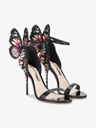 Sophia Webster Black Chiara Butterfly 115 Sandals Browns