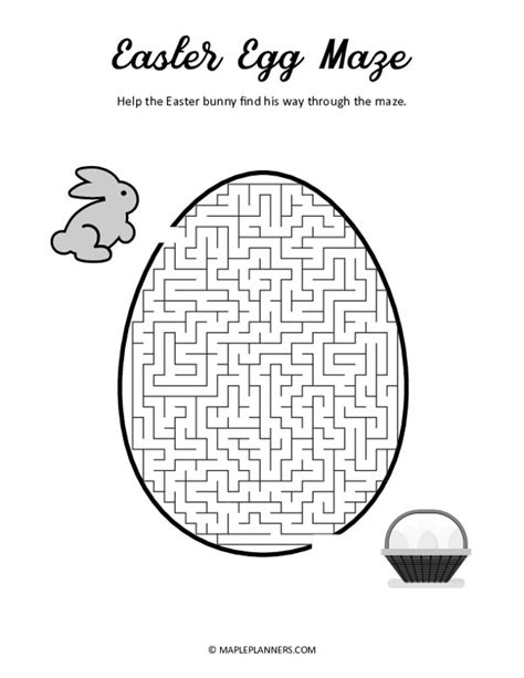 Free Printable Easter Egg Mazes | Fun Brain and Memory Games