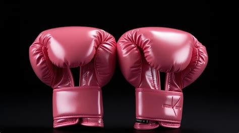 Premium AI Image | A closeup shot of pink boxing gloves