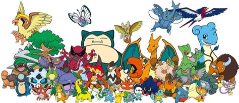 Just A Gathering Of All Of Ashs Pokemon I Threw Together Made Using