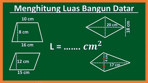 Menghitung Luas Trapesium Jajar Genjang Belah Ketupat Layang Layang