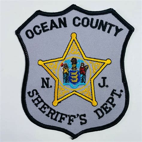 Ocean County Sheriff New Jersey Patch In 2020 Patches Police Patches