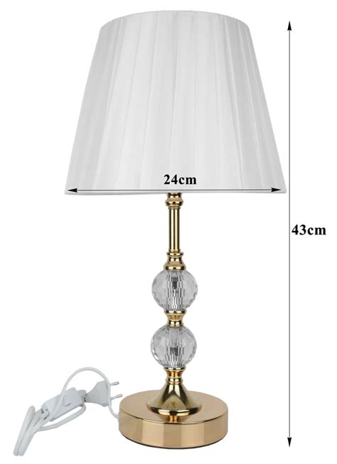 Lampka Z Ota Kryszta Glamour Lampa Nocna Cm Msk Fg Stylowe