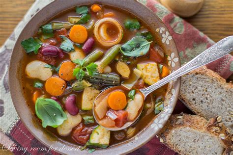 Chunky Vegetable Soup With Smoked Paprika Saving Room For Dessert