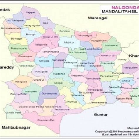 Mandal map of combined Nalgonda district. | Download Scientific Diagram