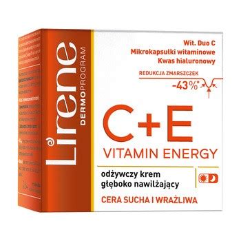 Lirene Dermoprogram C E Vitamin Energy odżywczy krem głęboko