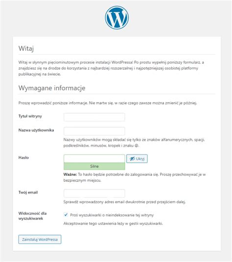 Jak Zainstalowa Wordpress Poradnik Foxmedio