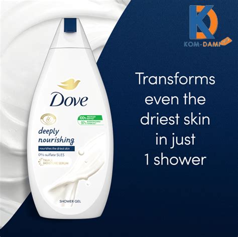 Dove Deeply Nourishing Shower Gel 500ml Kom Dami