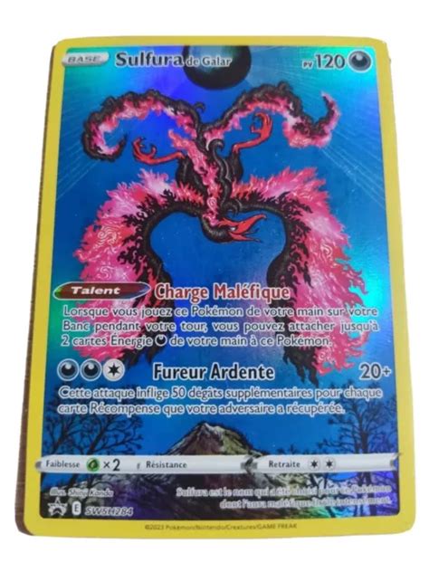 CARTE POKÉMON SULFURA de Galar SWSH284 Promo Pokébox NEUF EUR 4 00