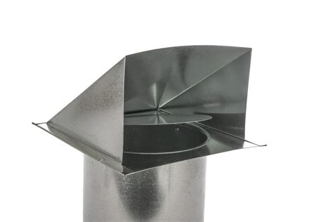 Dryer Vent W Damper No Screen Galvanized Steel Famco