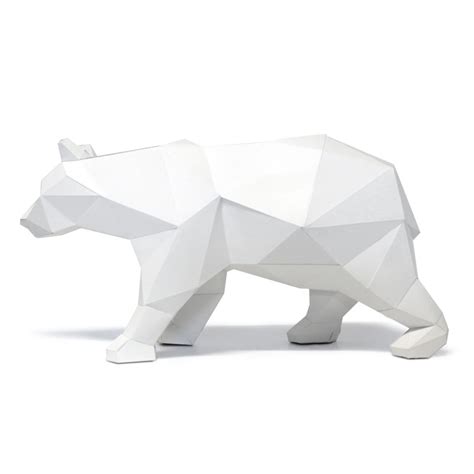 Ours Polaire Papier 3D AgentPaper