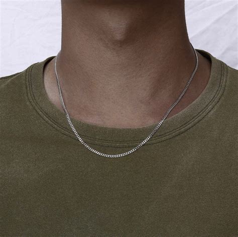 2mm 18K Gold Chain Necklace Mens Gold Curb Chain Gold Chains Etsy