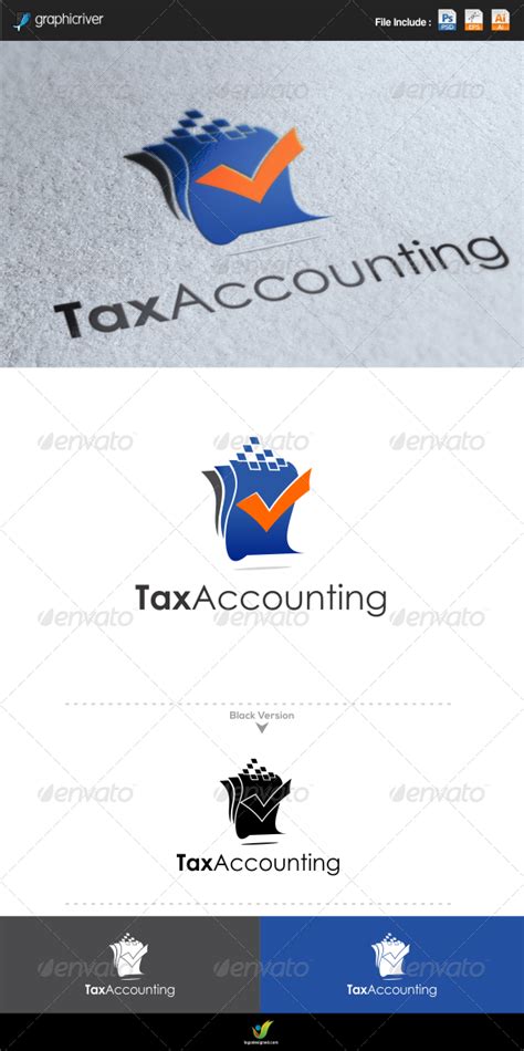 Tax Accounting Accounting Logo Logo Templates Finance Logo