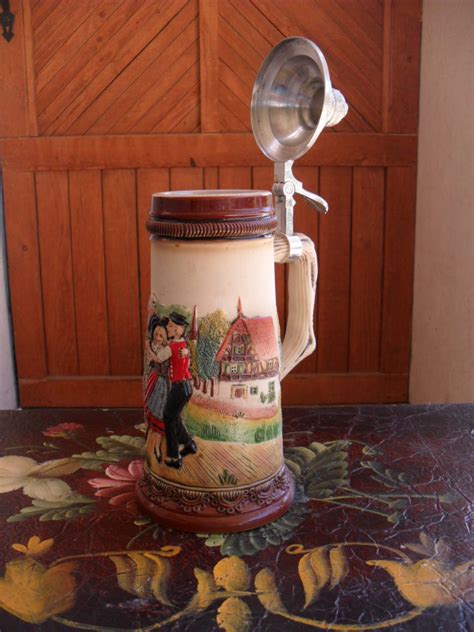 German Stein, Beer Stein, Hand Painted - Etsy