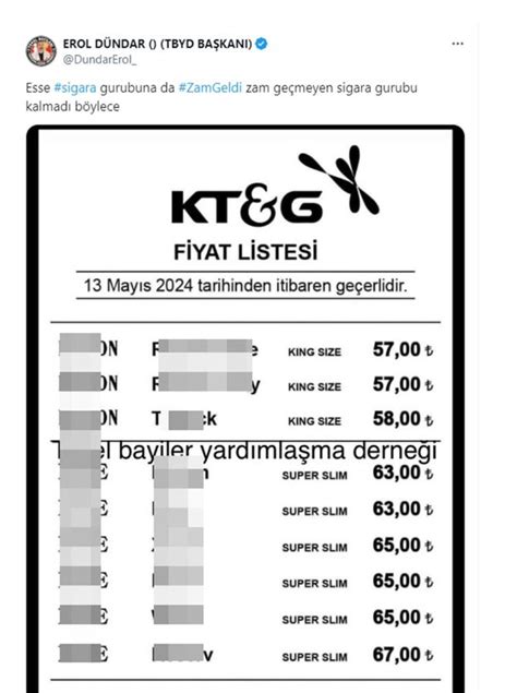 Sigaraya Yine Zam Geldi Karamandan