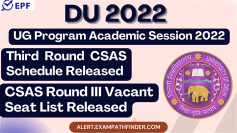 Du Ug Program Csas Round Iii Vacant Seat List Released Third