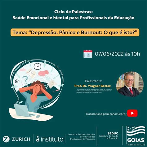 Seduc Promove Ciclo De Palestras Sobre Saúde Emocional E Mental Nesta