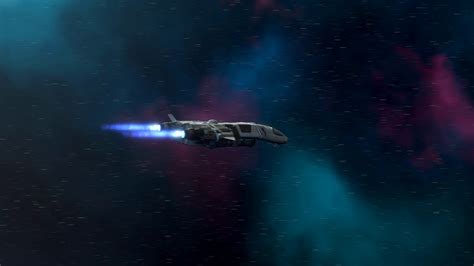 Futuristic Spaceship Flying In Space 25 Fps Stock Motion Graphics Sbv